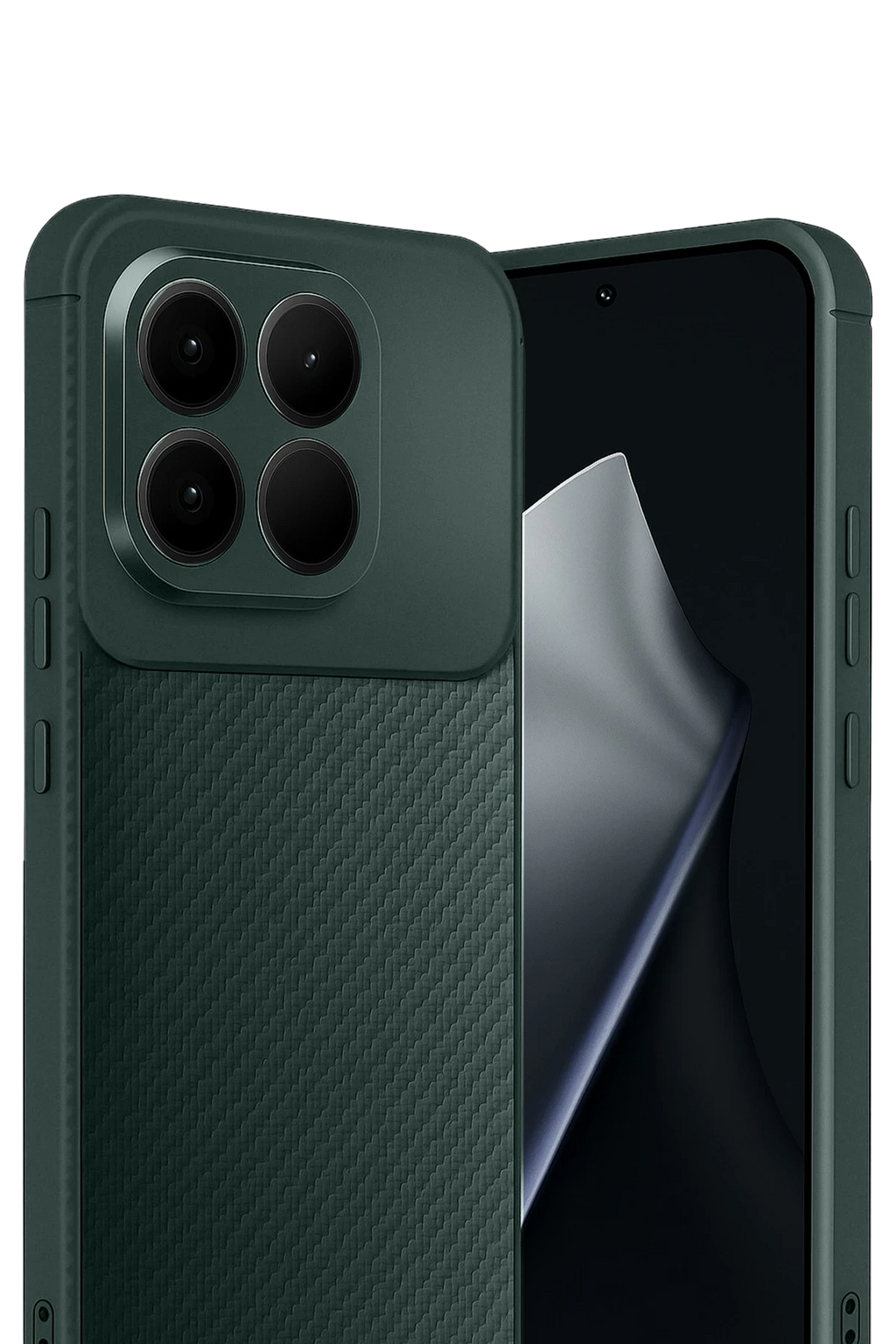nebaktın Xiaomi Mi 15T Auto Focus Karbon Kapak - Koyu Yeşil 2