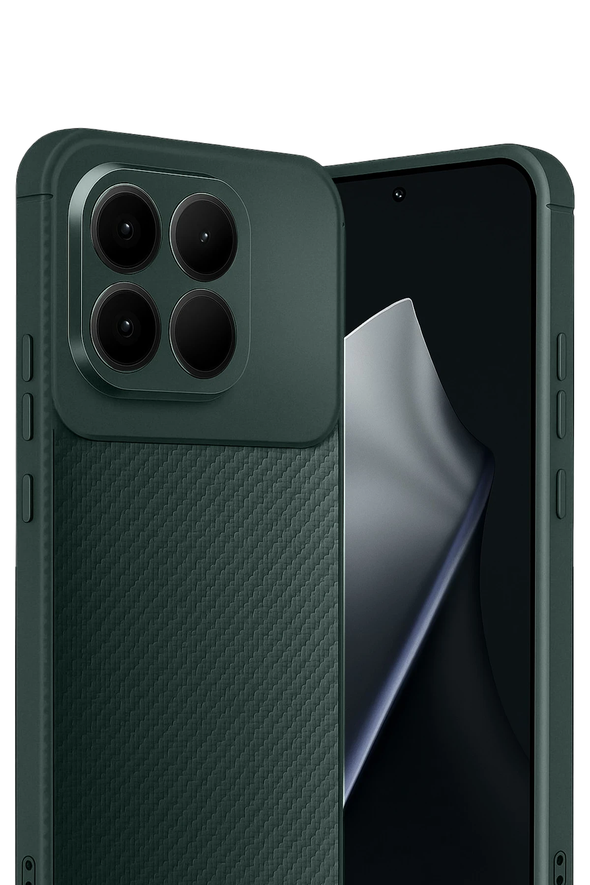 nebaktın Xiaomi Mi 15T Auto Focus Karbon Kapak - Koyu Yeşil 2