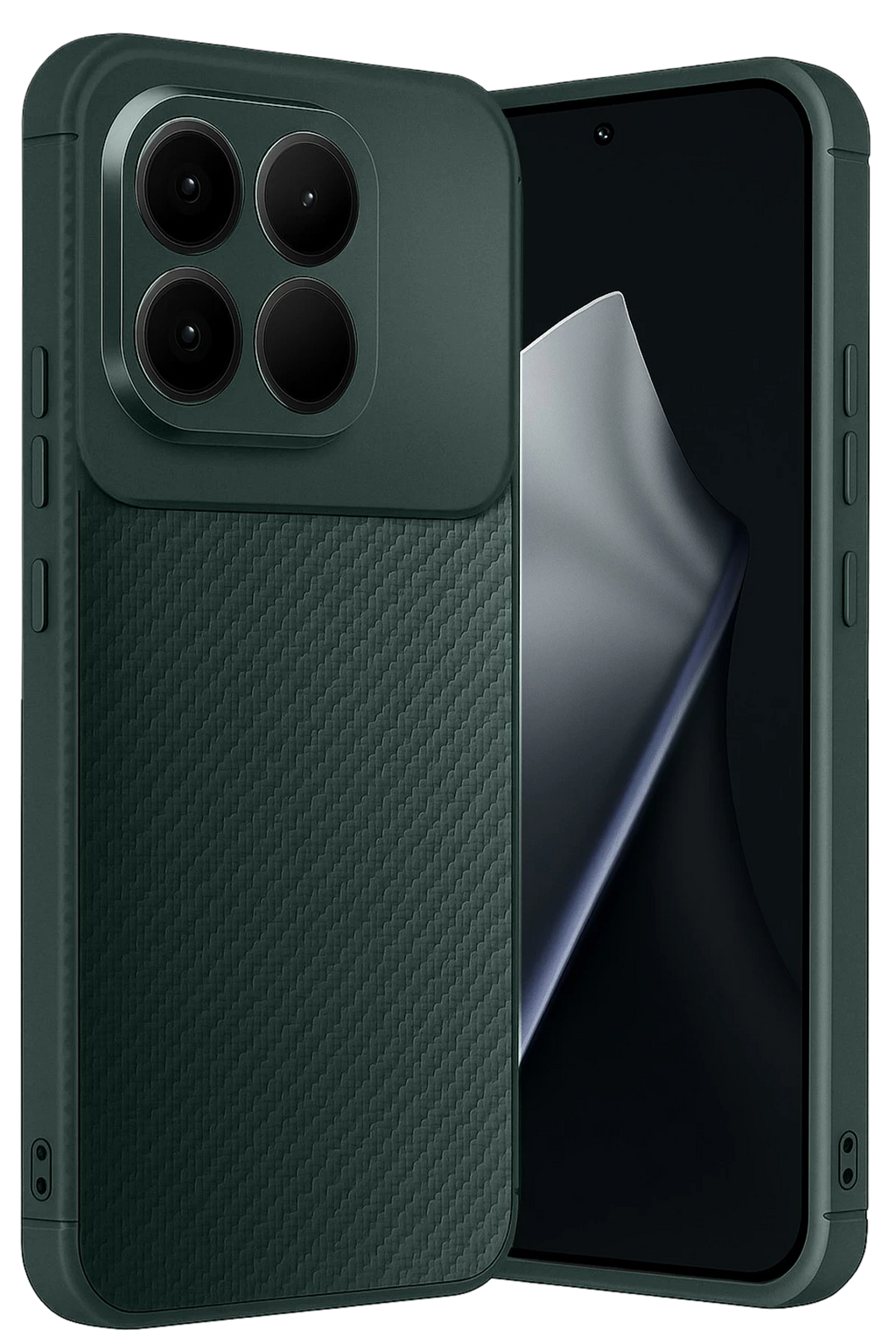 nebaktın Xiaomi Mi 15T Auto Focus Karbon Kapak - Koyu Yeşil 1