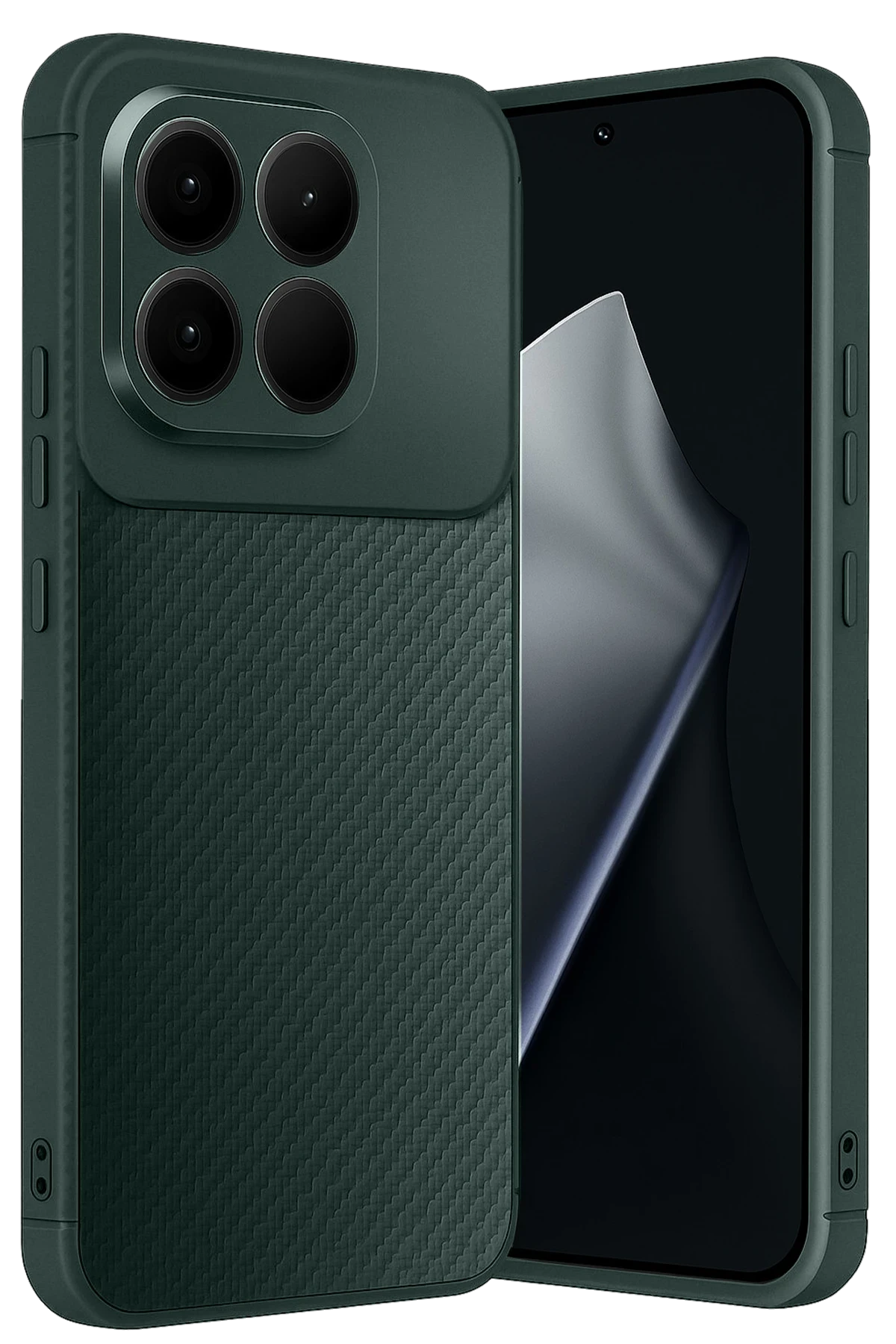 nebaktın Xiaomi Mi 15T Auto Focus Karbon Kapak - Koyu Yeşil 1