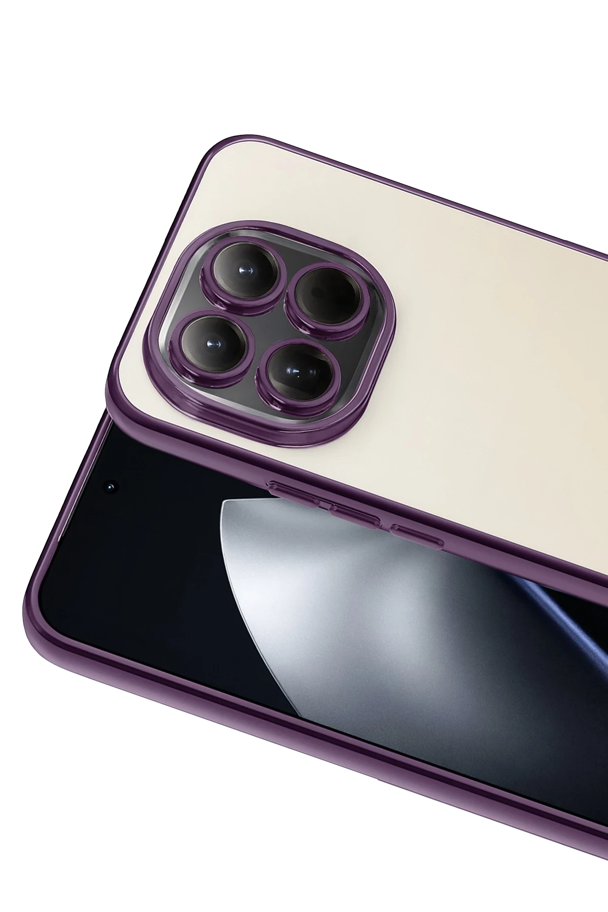 nebaktın Xiaomi Mi 15T Razer Lensli Silikon - Mor 2