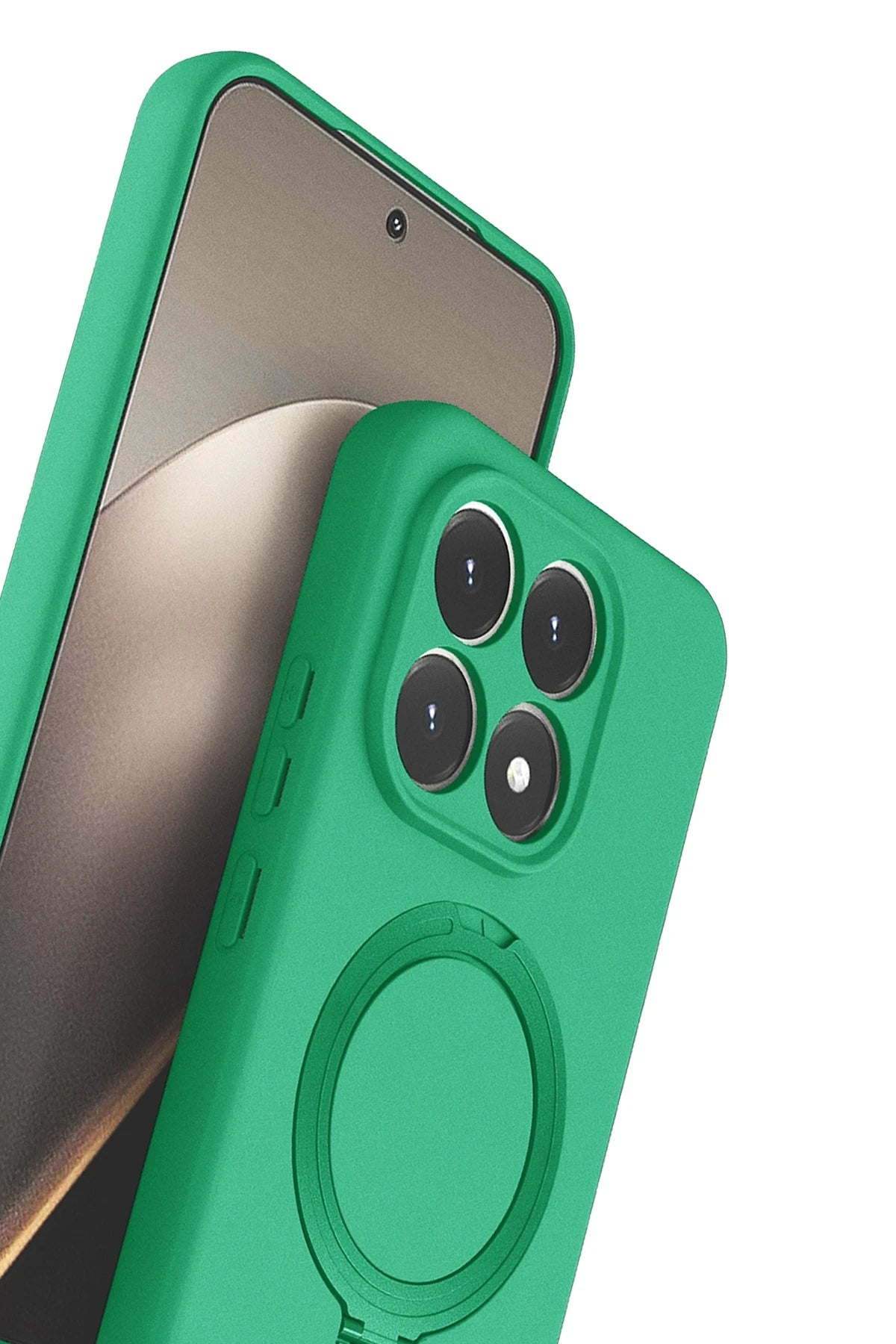 nebaktın Xiaomi Mi 15T Regal Magsafe Standlı Kapak - Yeşil 3