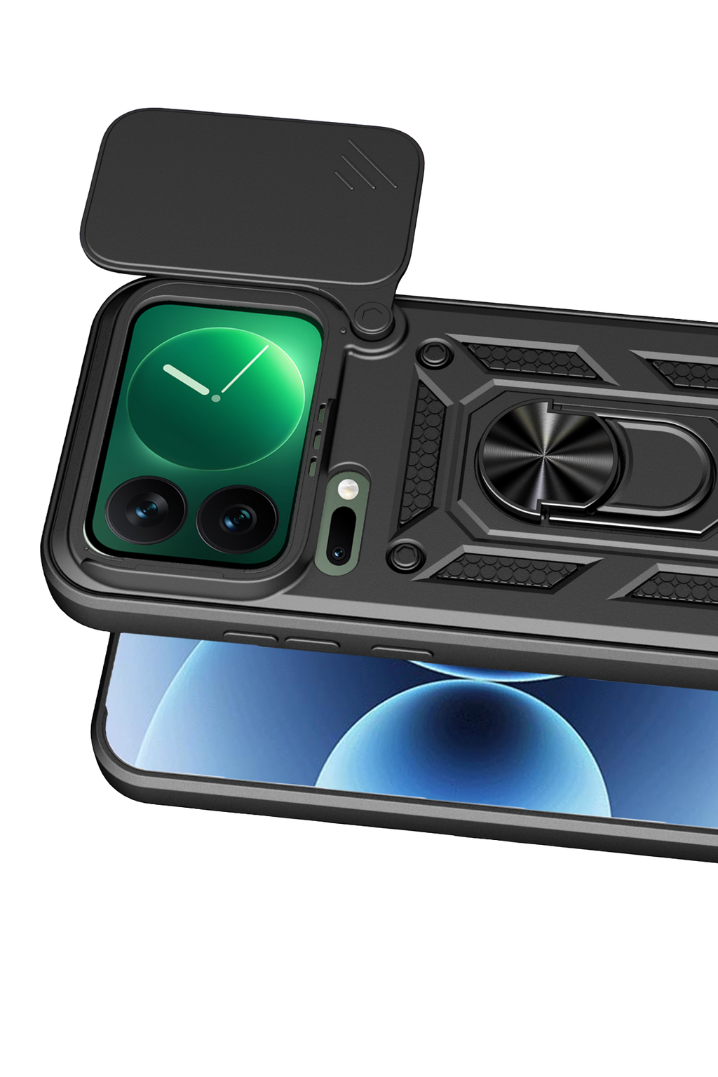 nebaktın Xiaomi Mi 17 Pro Pars Lens Yüzüklü Silikon - Siyah 3