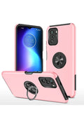 nebaktın Xiaomi Poco F3 Kılıf Elit Yüzüklü Kapak - Pembe 1