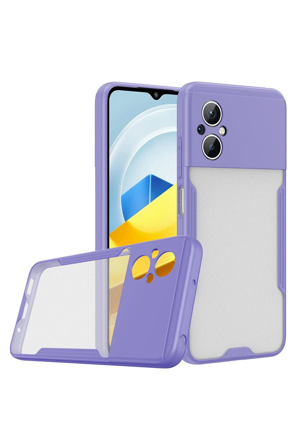 nebaktın Xiaomi Poco M5 Kılıf Platin Silikon - Lila 1