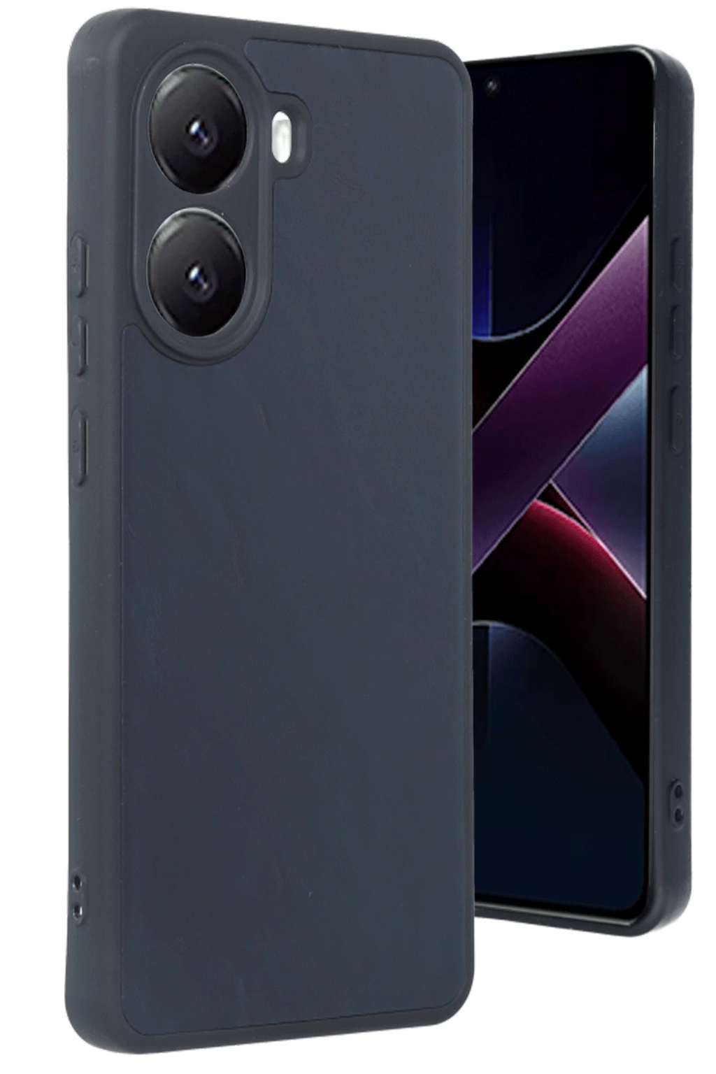 nebaktın Xiaomi Poco X7 Pro Kılıf Aras Deri Kapak - Lacivert 1