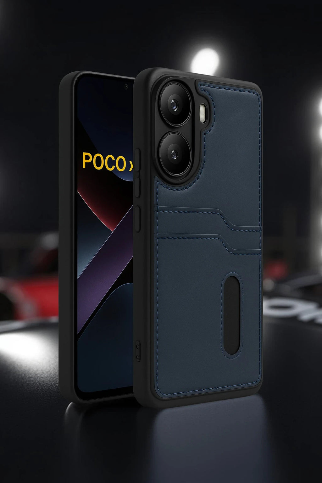 nebaktın Xiaomi Poco X7 Pro Kılıf Sara Kartvizitli Deri Kılıf - Taba 2