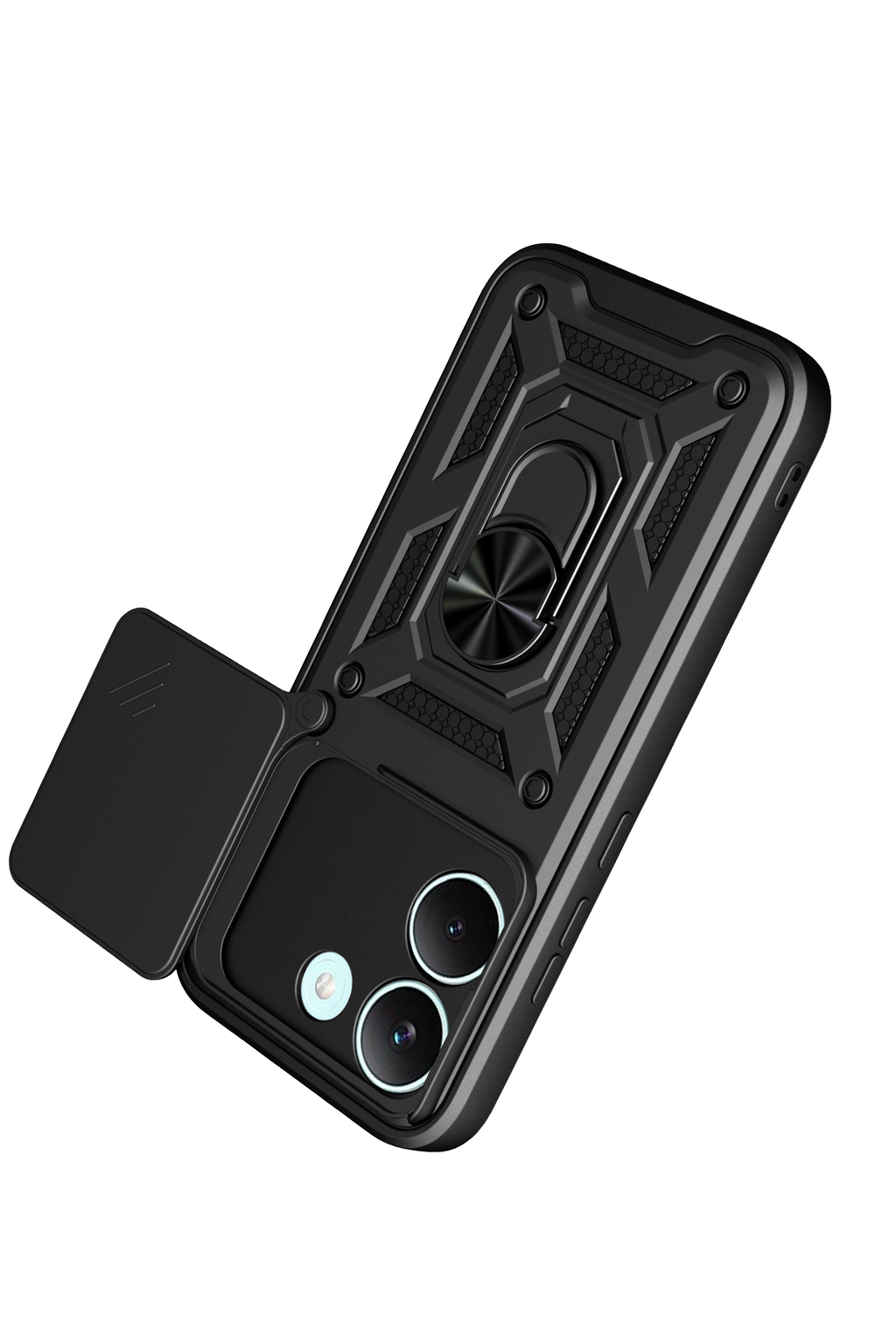 nebaktın Xiaomi Poco X8 Pro Pars Lens Yüzüklü Silikon - Siyah 3