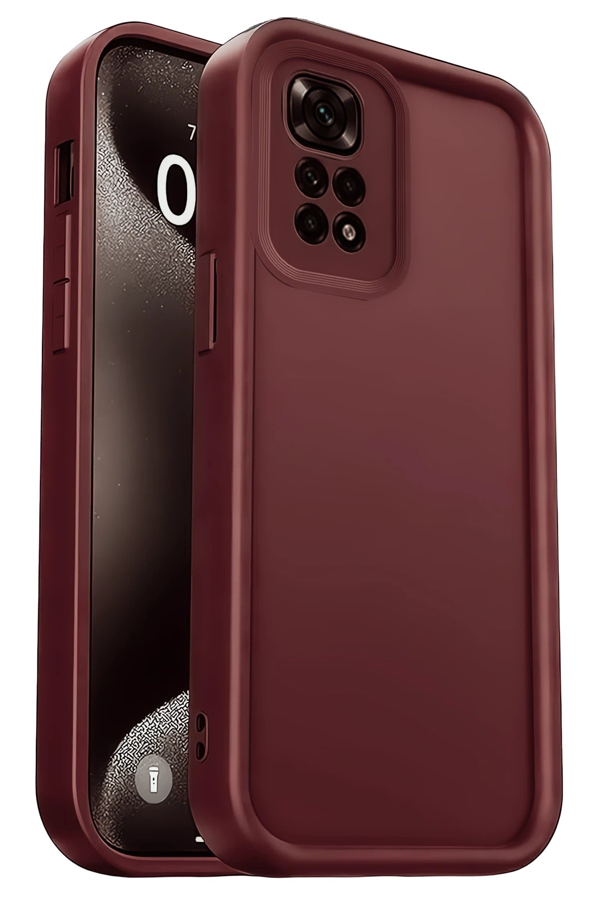 nebaktın Xiaomi Redmi 10 2022 Kılıf Viera Silikon - Bordo 1