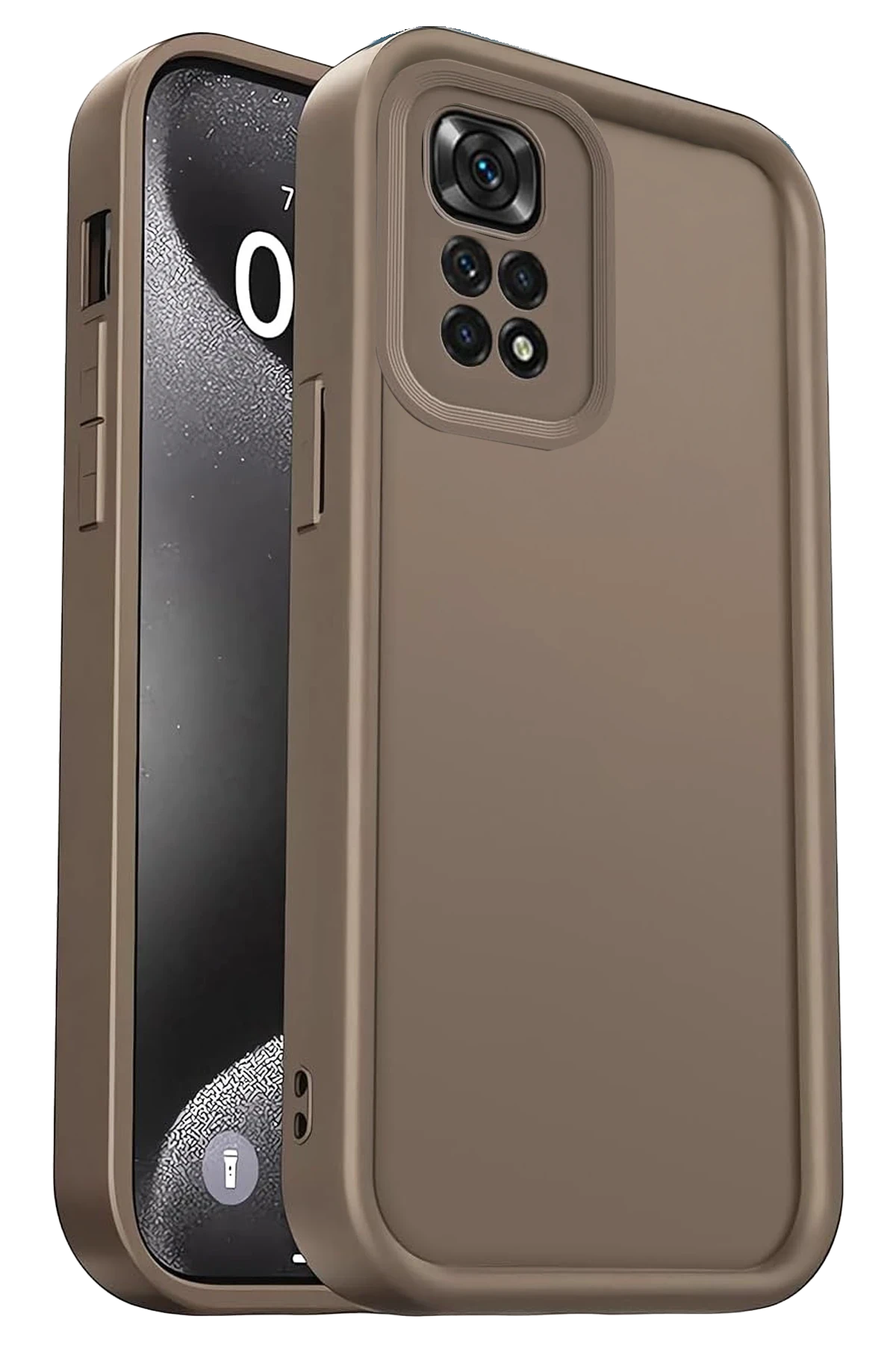 nebaktın Xiaomi Redmi 10 2022 Kılıf Viera Silikon - Kahverengi 1