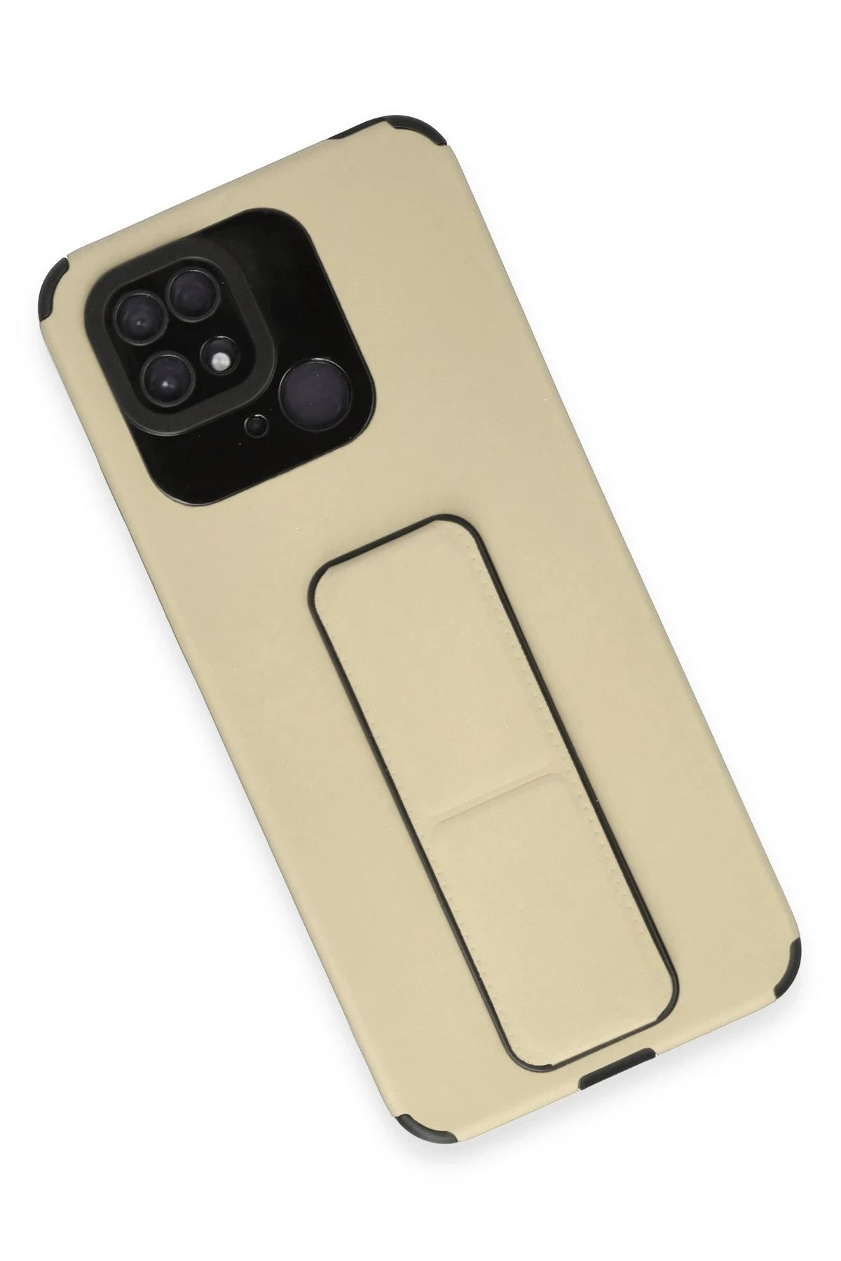 nebaktın Xiaomi Redmi 10C Kılıf Mega Standlı Silikon - Gold 3