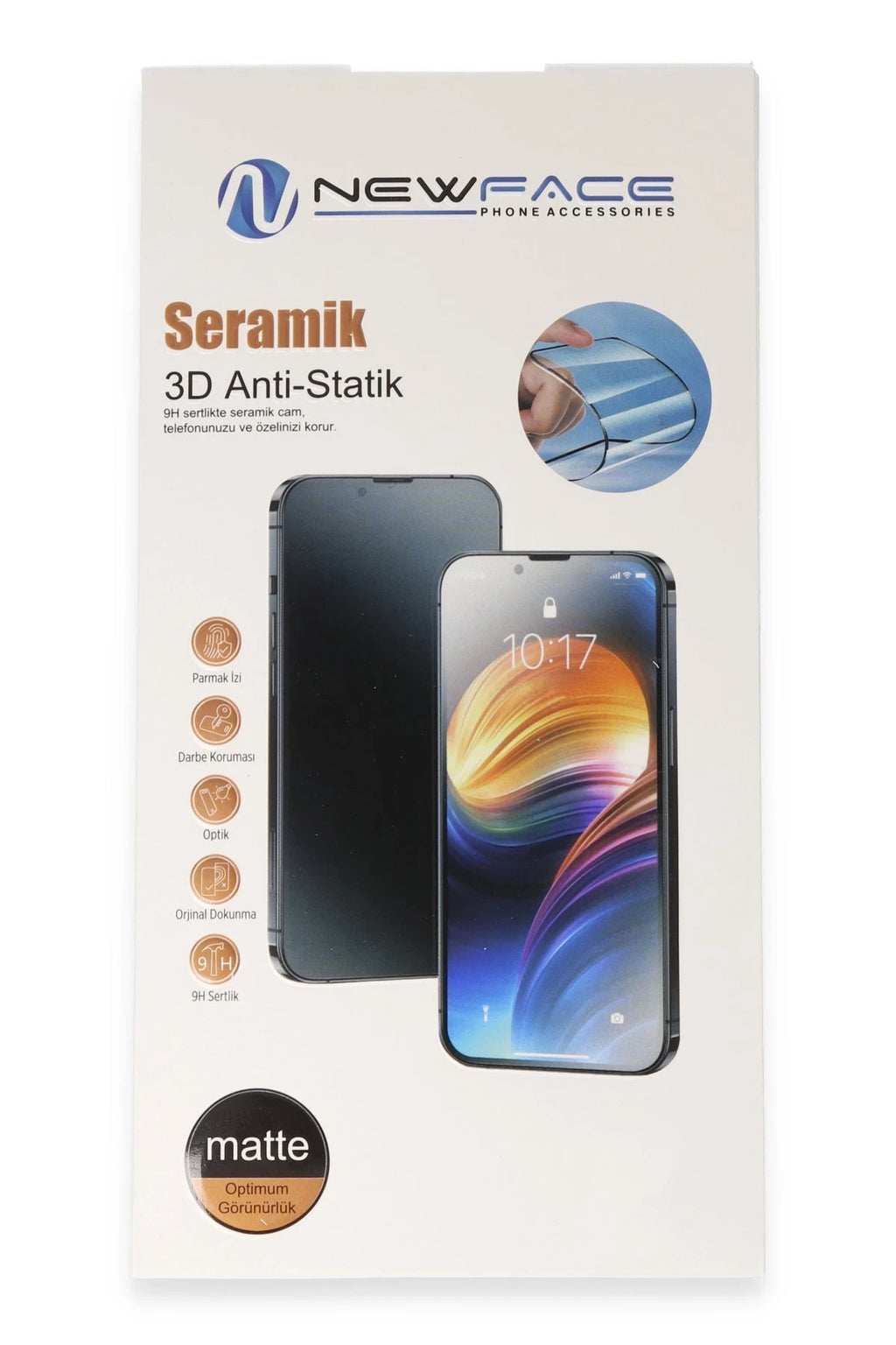 nebaktın Xiaomi Redmi 12C 3D Antistatik Mat Seramik Nano Ekran Koruyucu 4