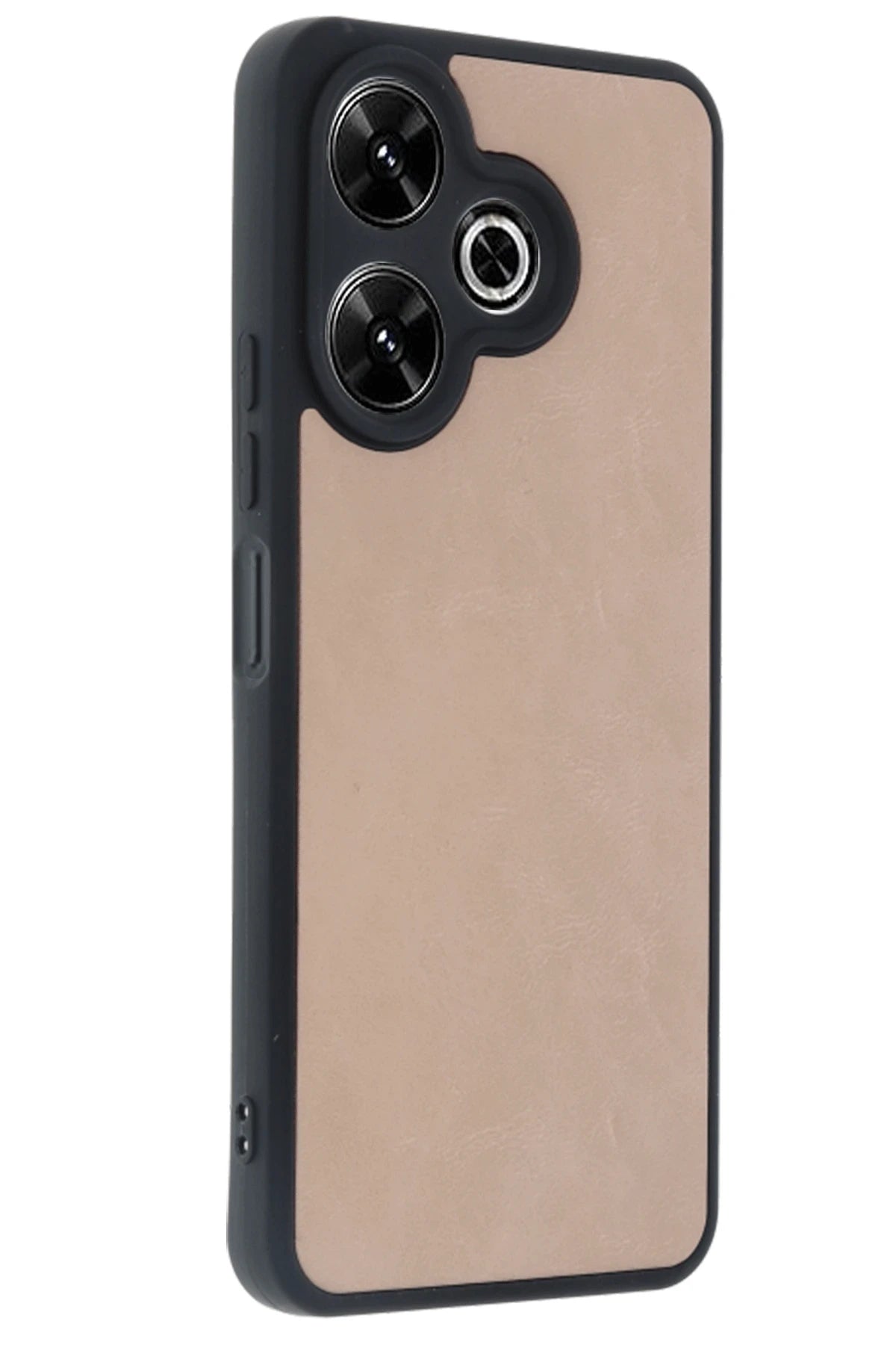 nebaktın Xiaomi Redmi 13 4G Kılıf Aras Deri Kapak - Pudra 2