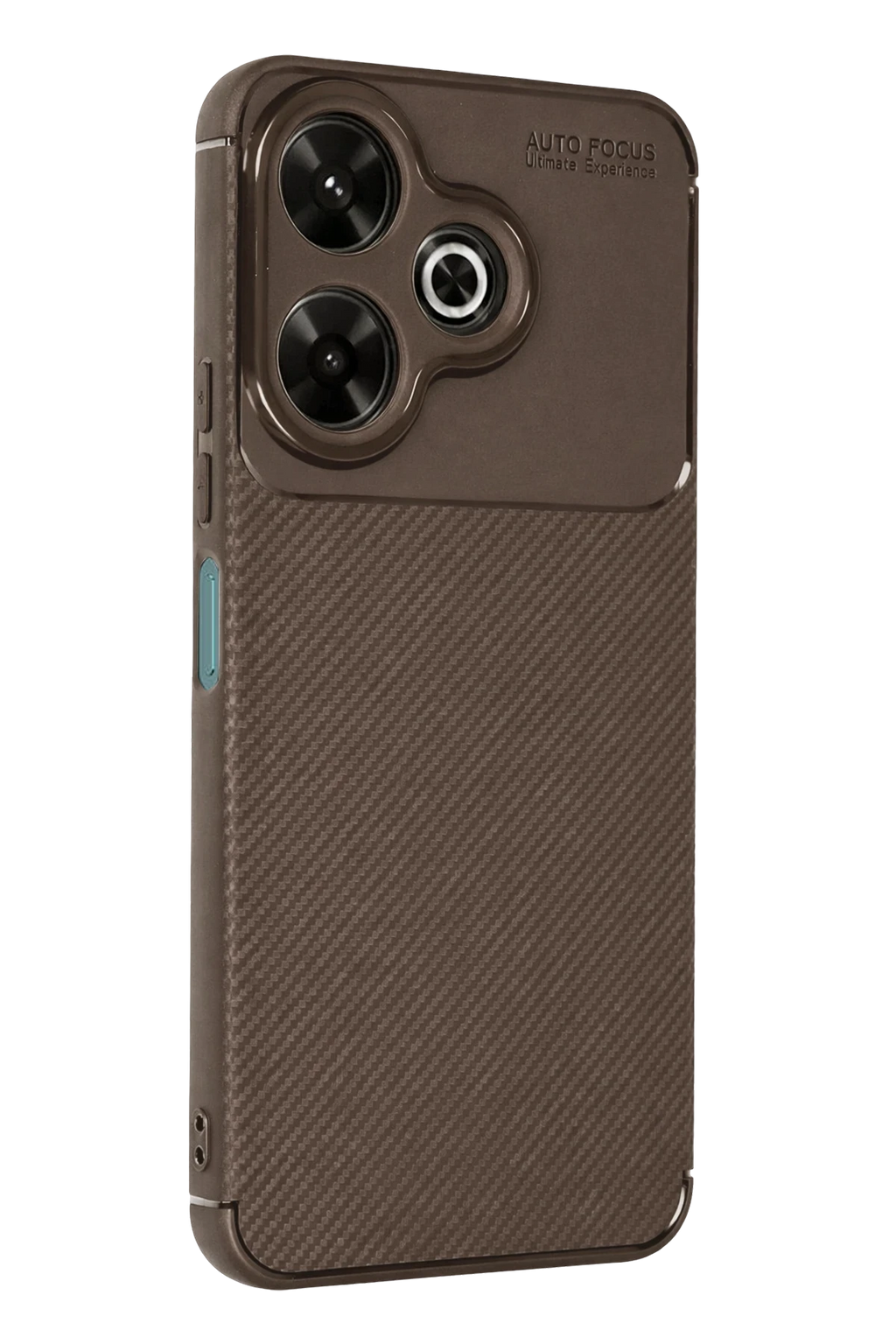 nebaktın Xiaomi Redmi 13 4G Kılıf Auto Focus Karbon Kapak - Kahverengi 1