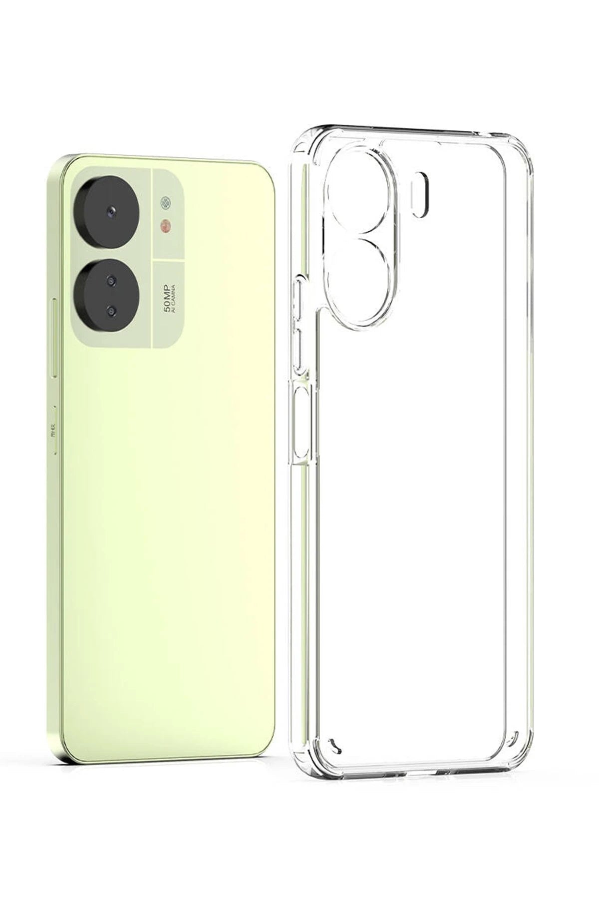 nebaktın Xiaomi Redmi 13C Kılıf Lüx Şeffaf Silikon 2