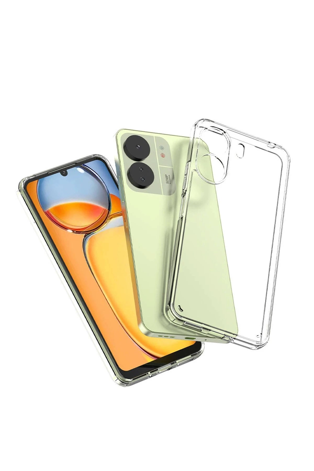 nebaktın Xiaomi Redmi 13C Kılıf Lüx Şeffaf Silikon 3