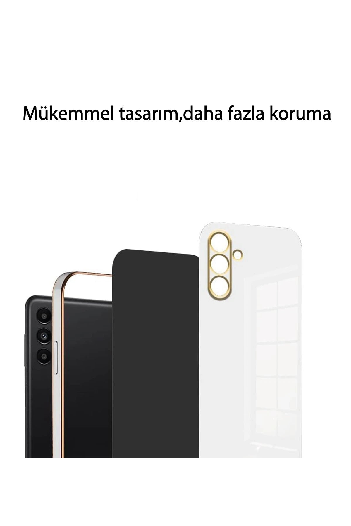 nebaktın Xiaomi Redmi 13C Kılıf Volet Silikon - Beyaz 3