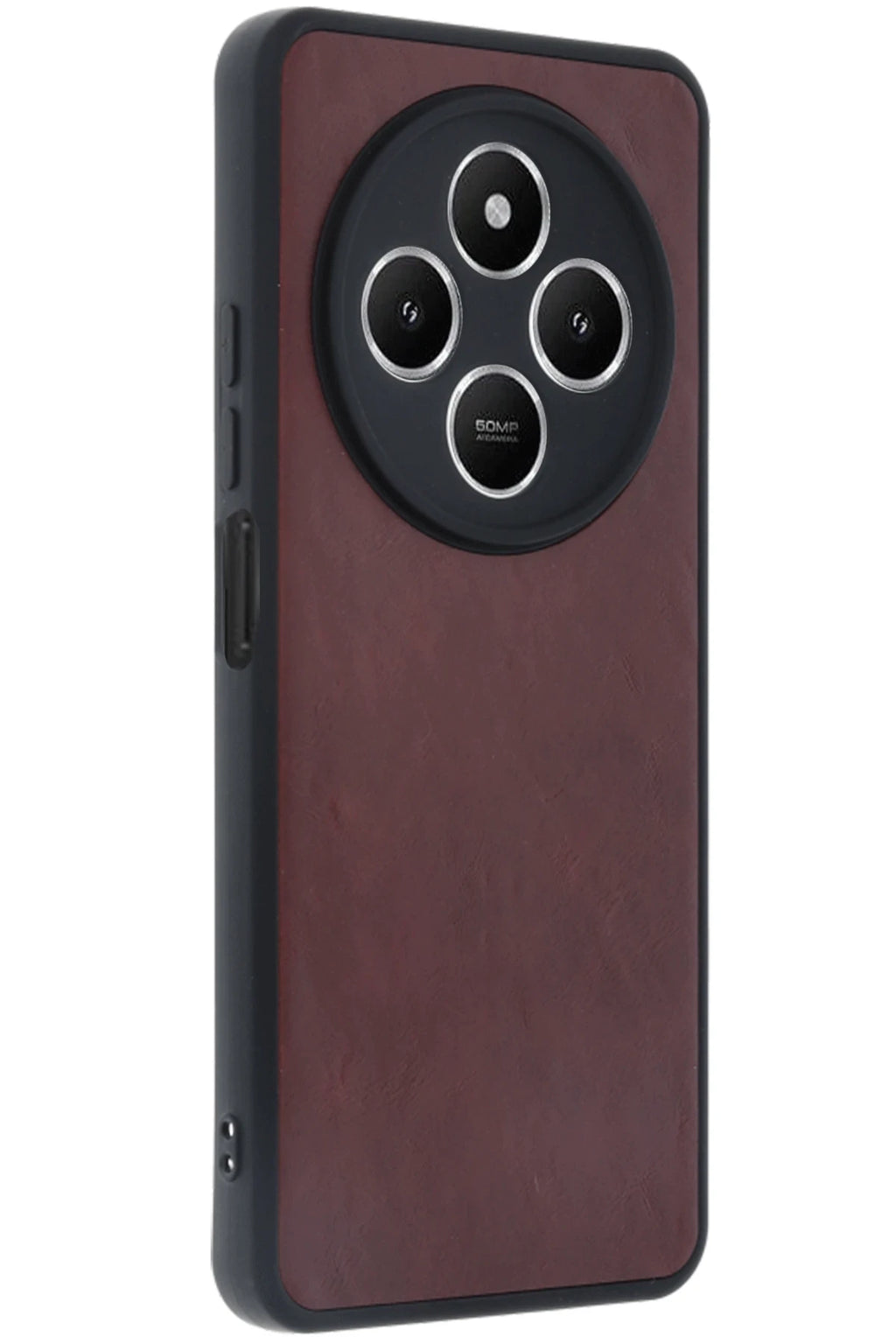 nebaktın Xiaomi Redmi 14C Kılıf Aras Deri Kapak - Bordo 2