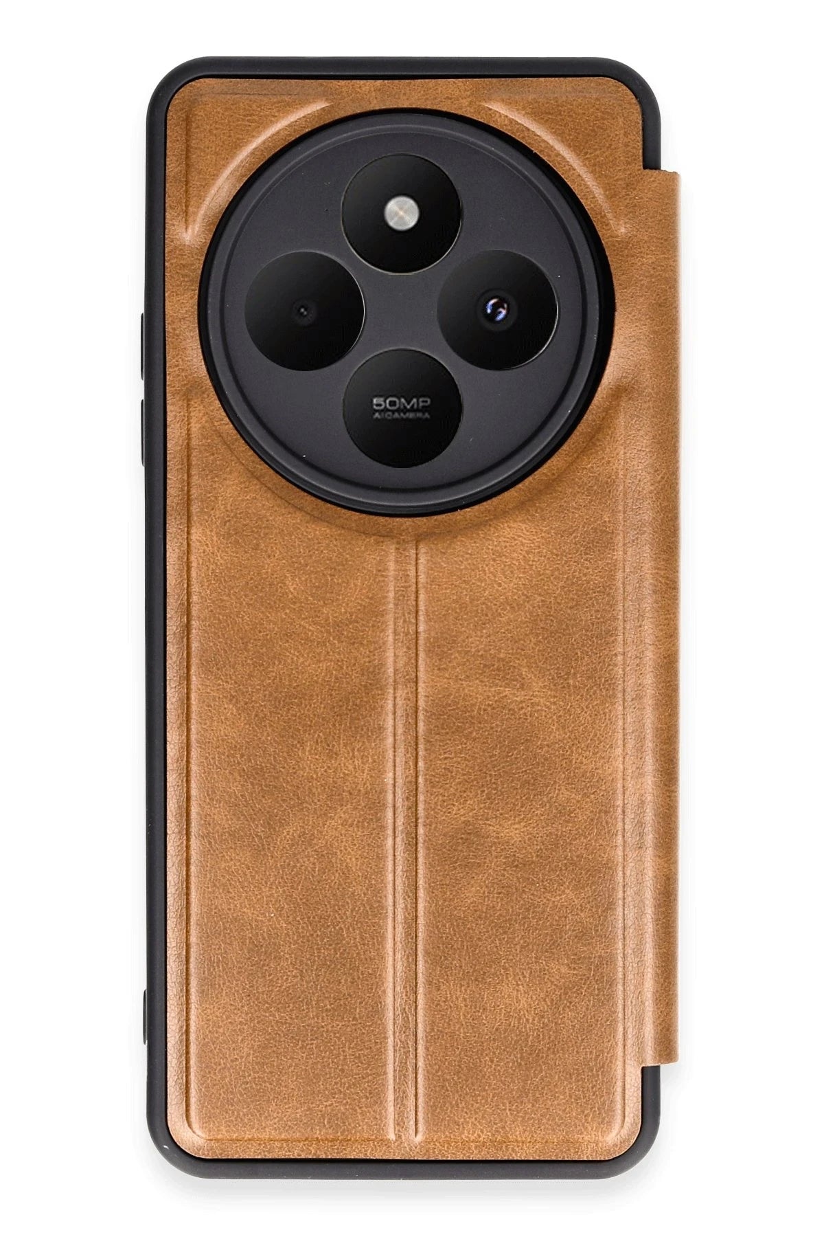 nebaktın Xiaomi Redmi 14C Kılıf Flip Cover - Taba 1