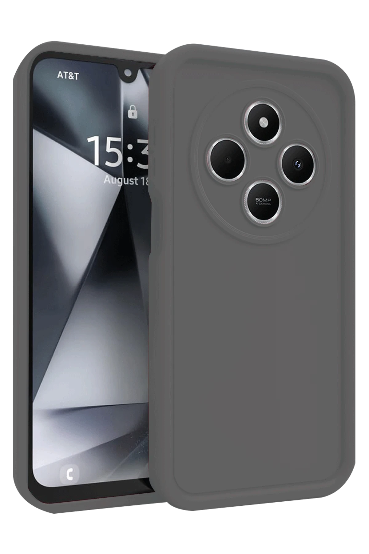 nebaktın Xiaomi Redmi 14C Kılıf Viera Silikon - Gri 1