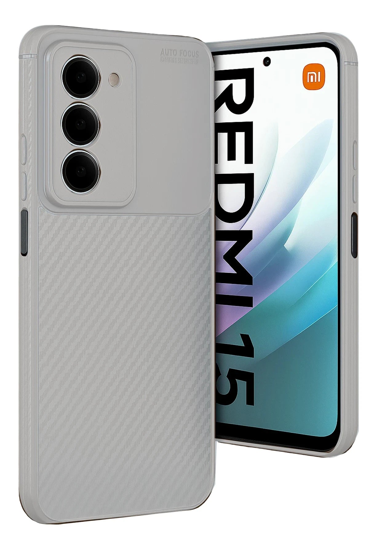 nebaktın Xiaomi Redmi 15 4G Auto Focus Karbon Kapak - Gri 1