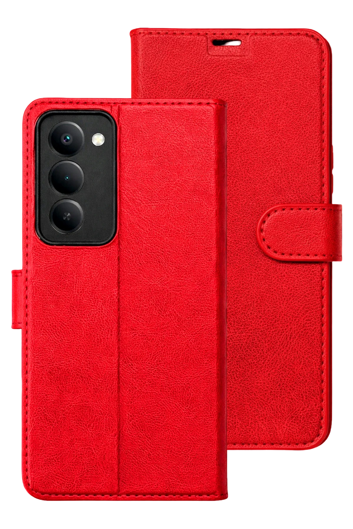 nebaktın Xiaomi Redmi 15 5G Trend S Plus Kapaklı Kılıf - Kırmızı 1