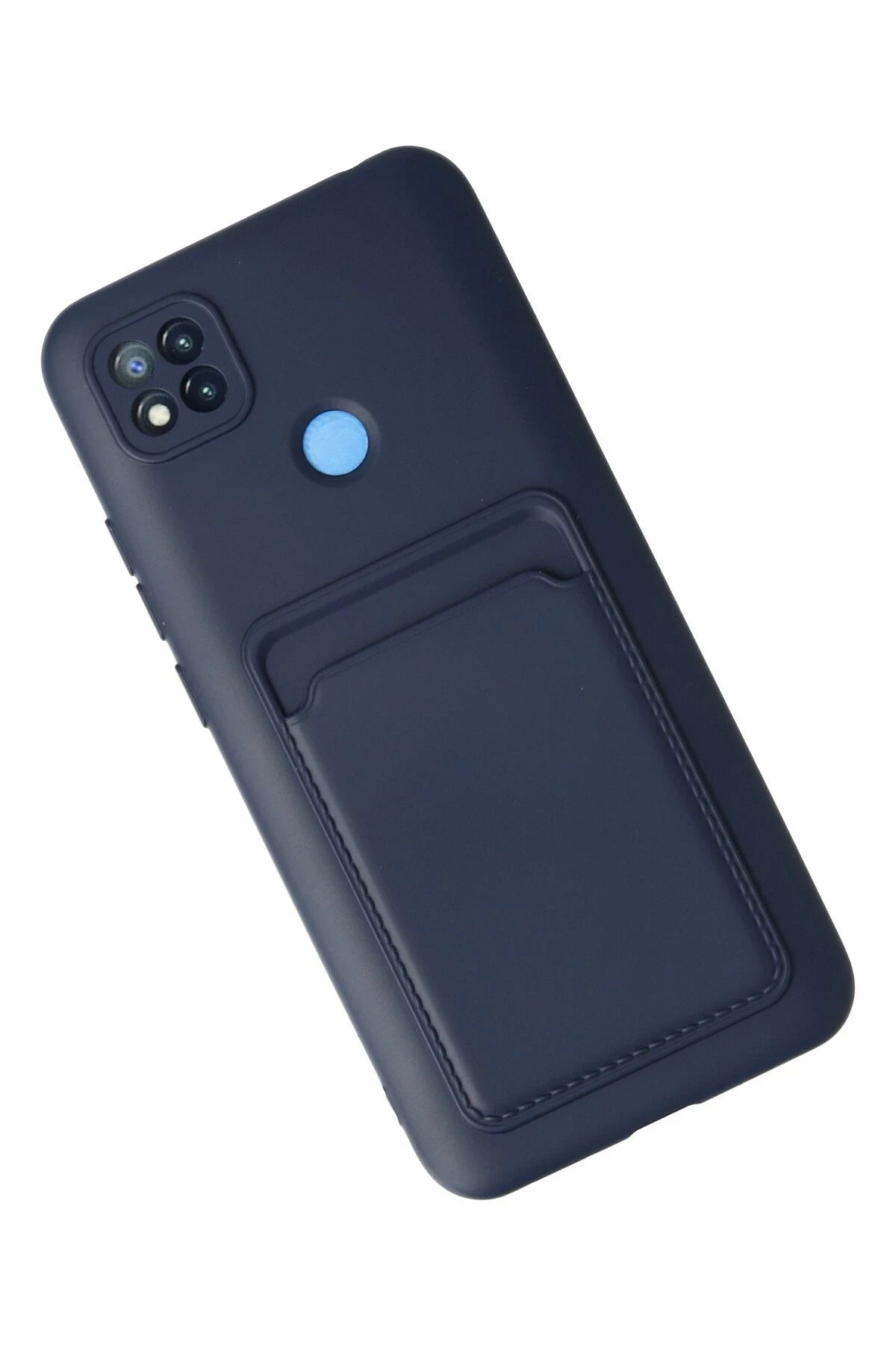 nebaktın Xiaomi Redmi 9C Kılıf Kelvin Kartvizitli Silikon - Lacivert 3