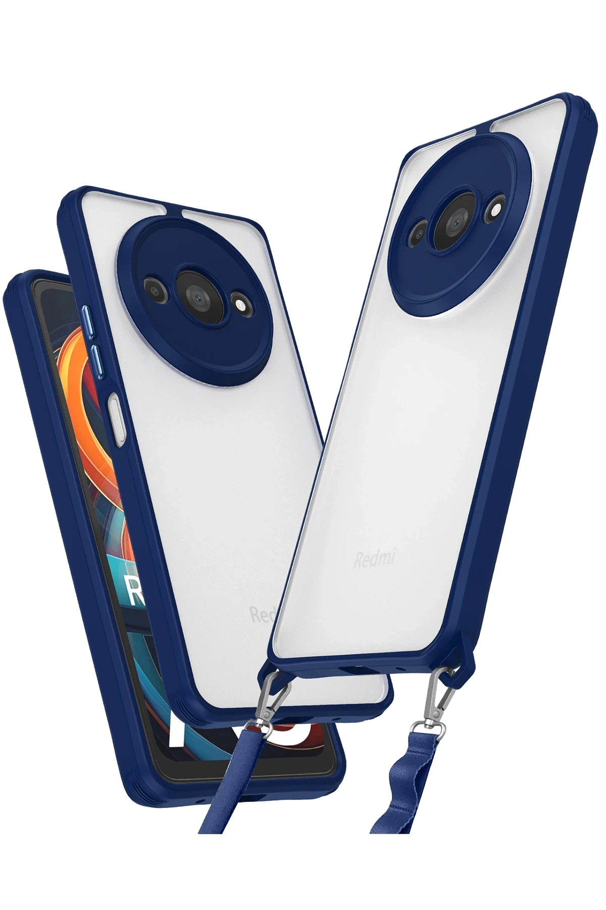nebaktın Xiaomi Redmi A3 4G Kılıf Penta Silikon Kılıf - Lacivert 1