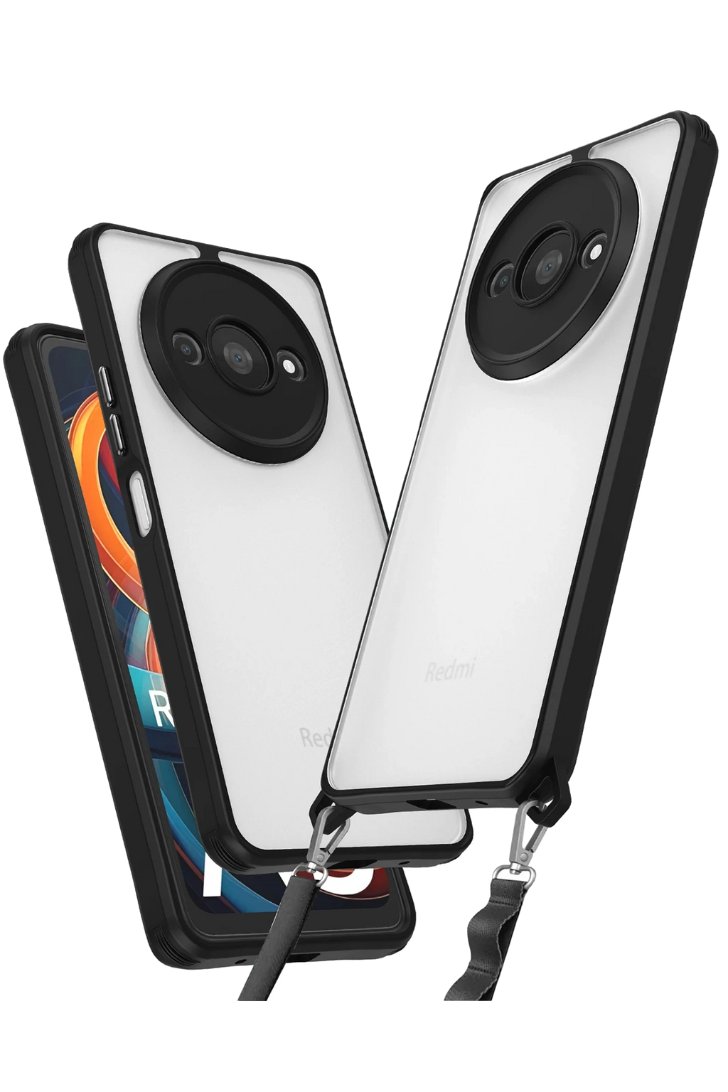 nebaktın Xiaomi Redmi A3 4G Kılıf Penta Silikon Kılıf - Siyah 1