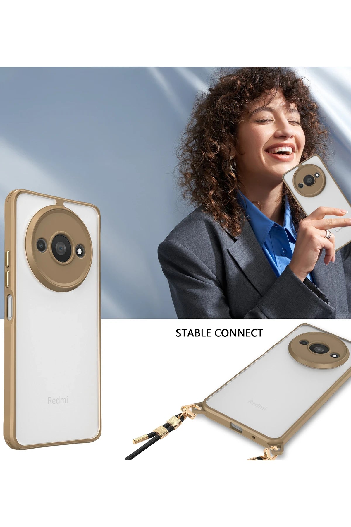 nebaktın Xiaomi Redmi A3 4G Kılıf Penta Silikon Kılıf - Siyah 3