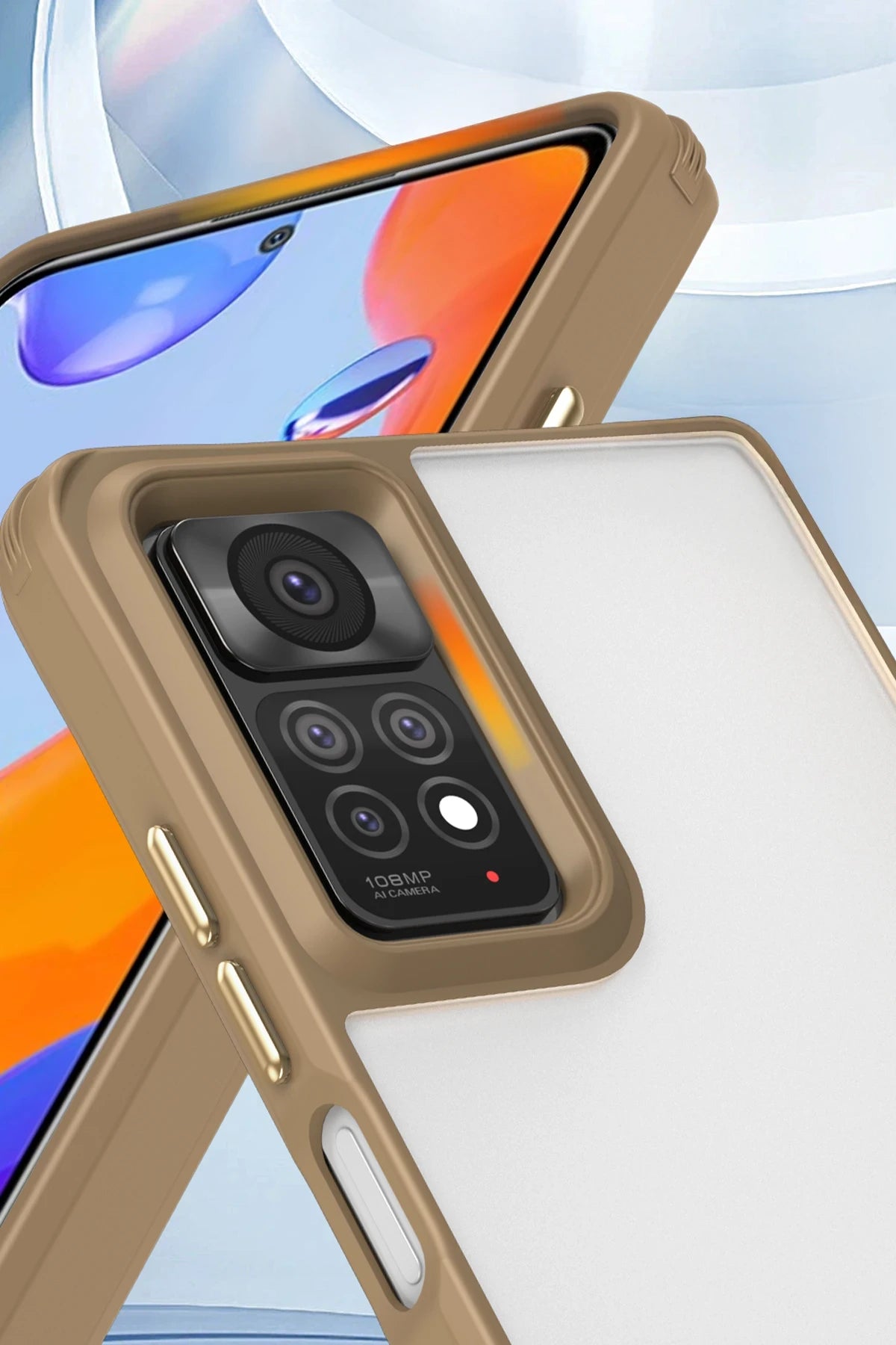 nebaktın Xiaomi Redmi Note 11 Pro Kılıf Penta Silikon Kılıf - Çöl Titanyum 2