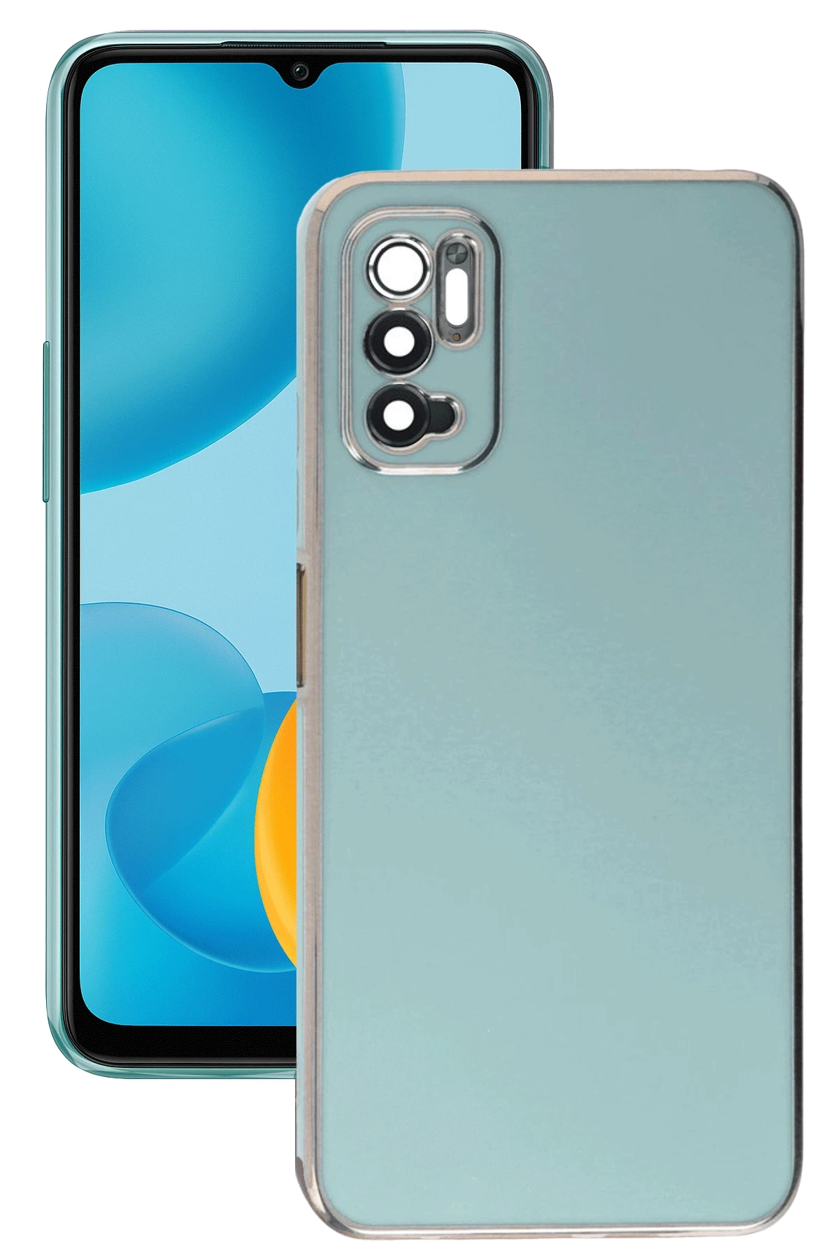 nebaktın Xiaomi Redmi Note 11 SE Kılıf Volet Silikon - Açık Yeşil 1