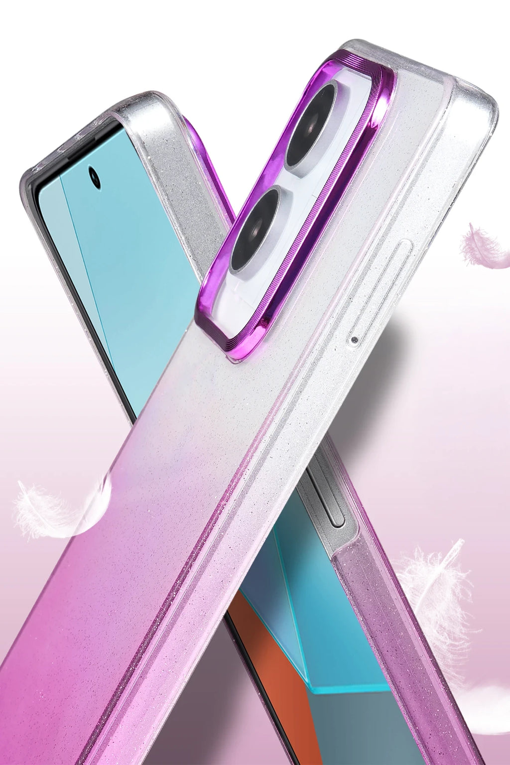 nebaktın Xiaomi Redmi Note 13 Pro 4G Glossy Kapak - Pembe 3