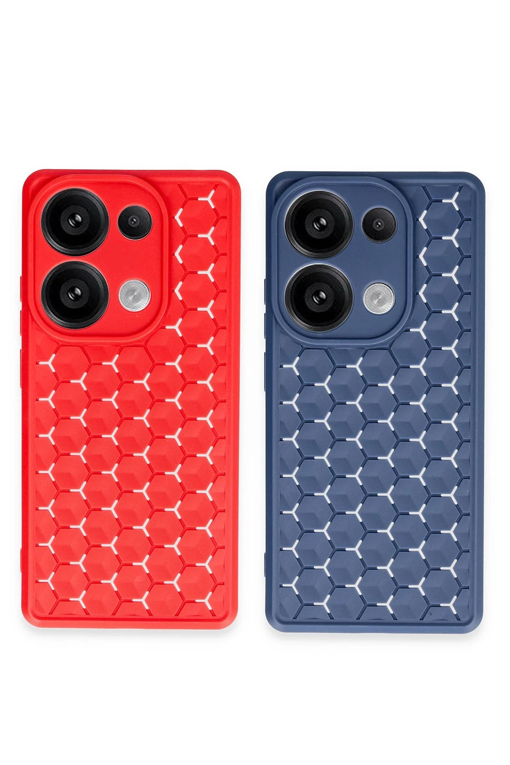 nebaktın Xiaomi Redmi Note 13 Pro 4G Kılıf Petek Silikon Kapak - Lacivert 2