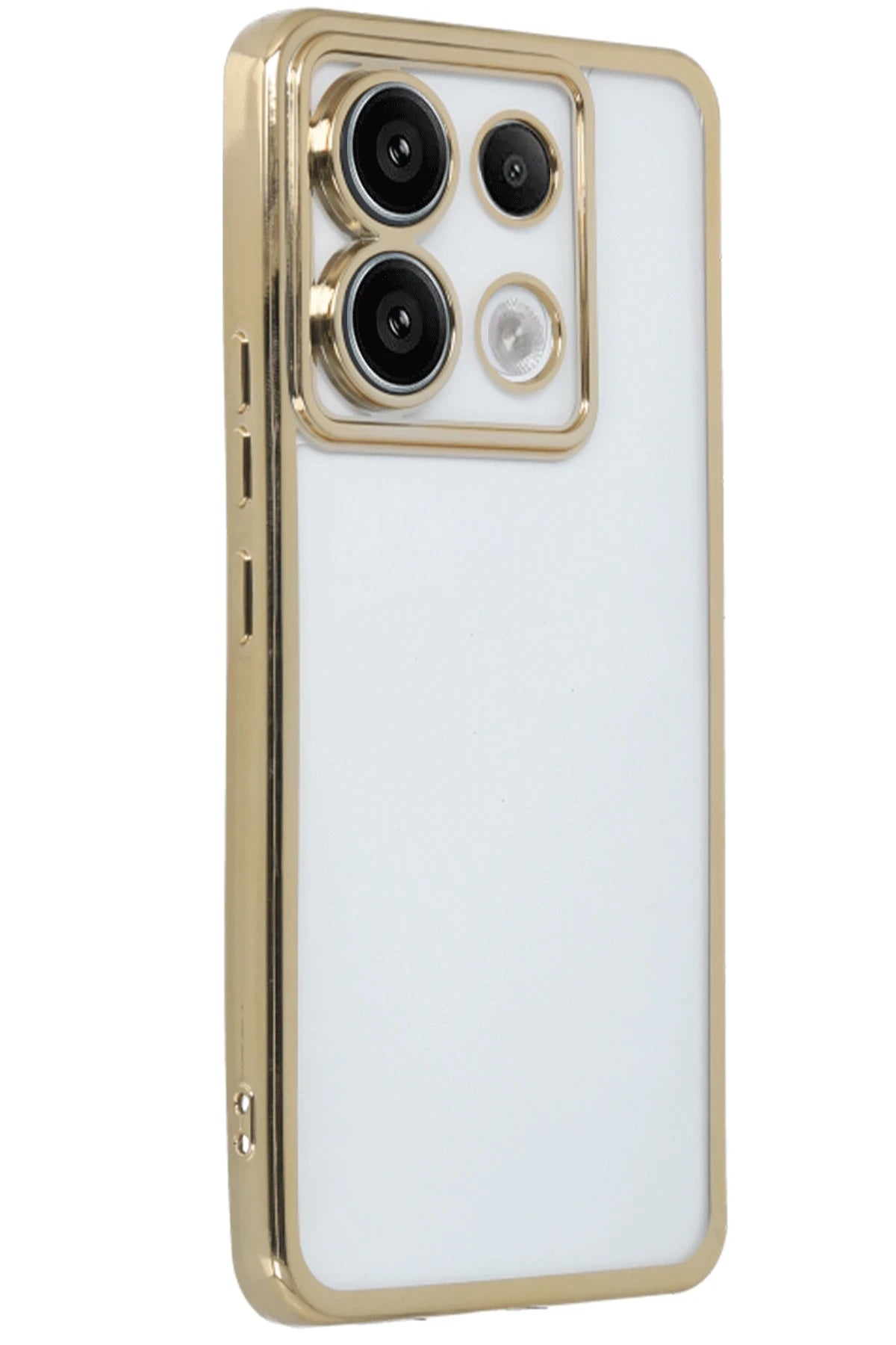 nebaktın Xiaomi Redmi Note 13 Pro 4G Kılıf Razer Lensli Silikon - Gold 2