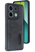 nebaktın Xiaomi Redmi Note 13 Pro 4G Kılıf Sara Kartvizitli Deri Kılıf - Siyah 1