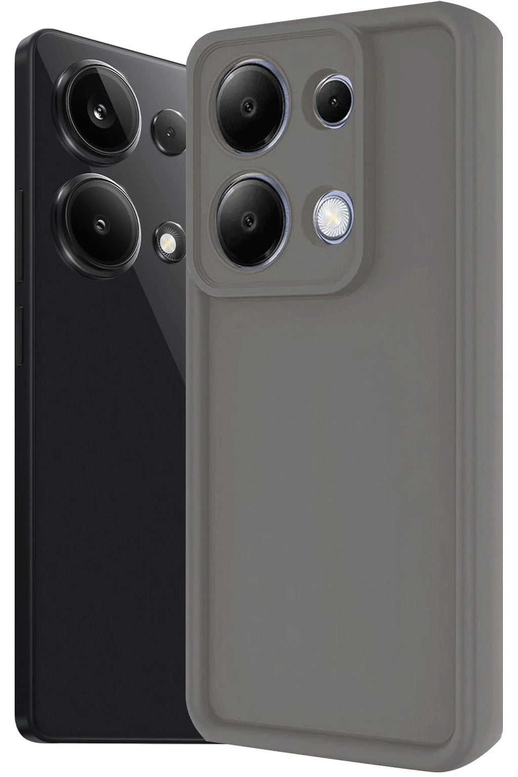 nebaktın Xiaomi Redmi Note 13 Pro 4G Kılıf Viera Silikon - Gri 3