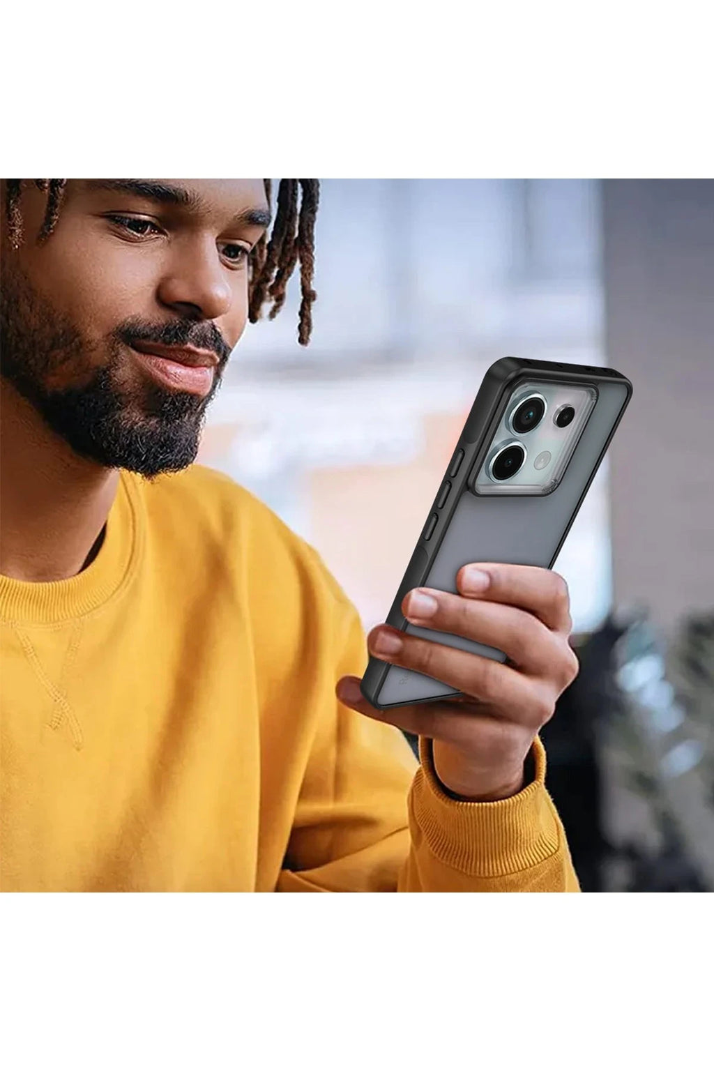 nebaktın Xiaomi Redmi Note 13 Pro 5G Kılıf Elegant Kapak - Pudra 3