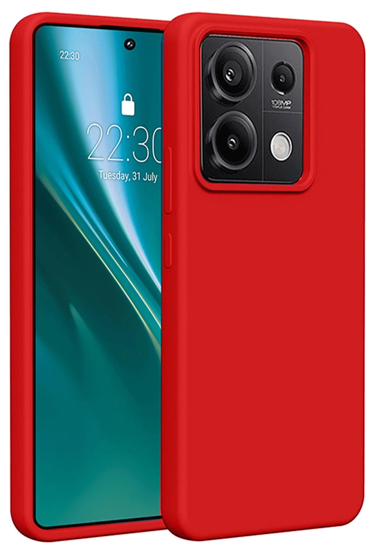 nebaktın Xiaomi Redmi Note 13 Pro 5G Kılıf First Silikon - Kırmızı 1