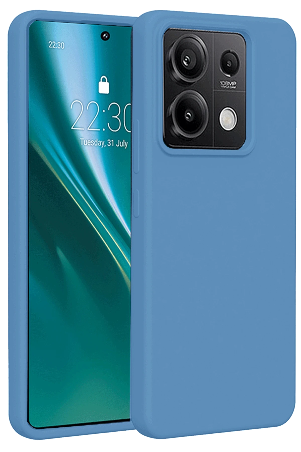 nebaktın Xiaomi Redmi Note 13 Pro 5G Kılıf First Silikon - Mavi 1