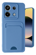 nebaktın Xiaomi Redmi Note 13 Pro 5G Kılıf Kelvin Kartvizitli Silikon - Mavi 1