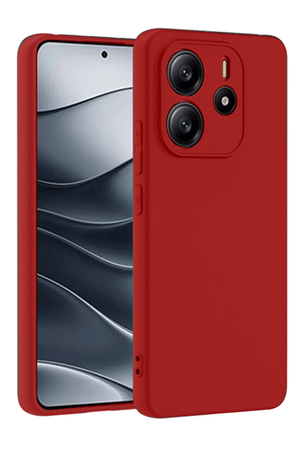 nebaktın Xiaomi Redmi Note 14 4G Kılıf First Silikon - Kırmızı 1
