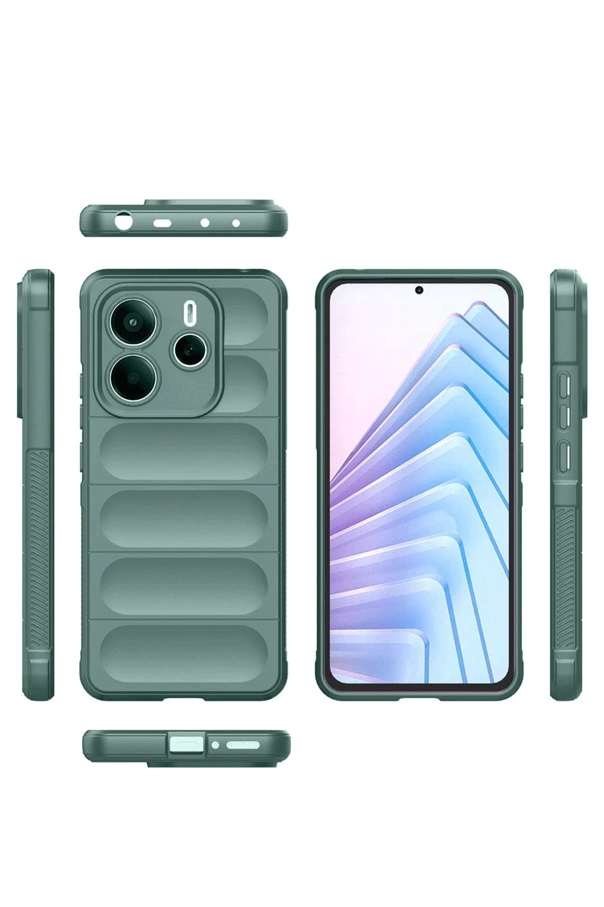 nebaktın Xiaomi Redmi Note 14 4G Kılıf Optimum Silikon - Siyah 3