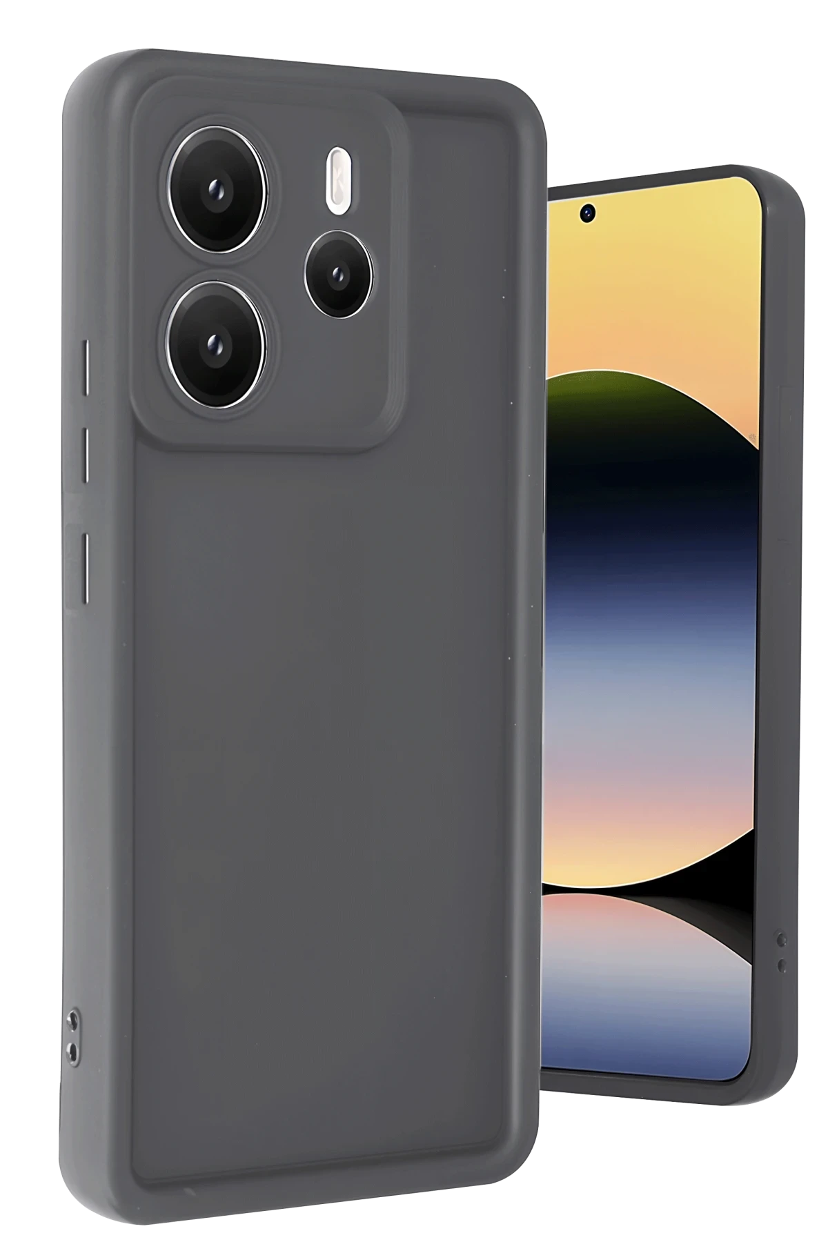 nebaktın Xiaomi Redmi Note 14 4G Kılıf Viera Silikon - Gri 1