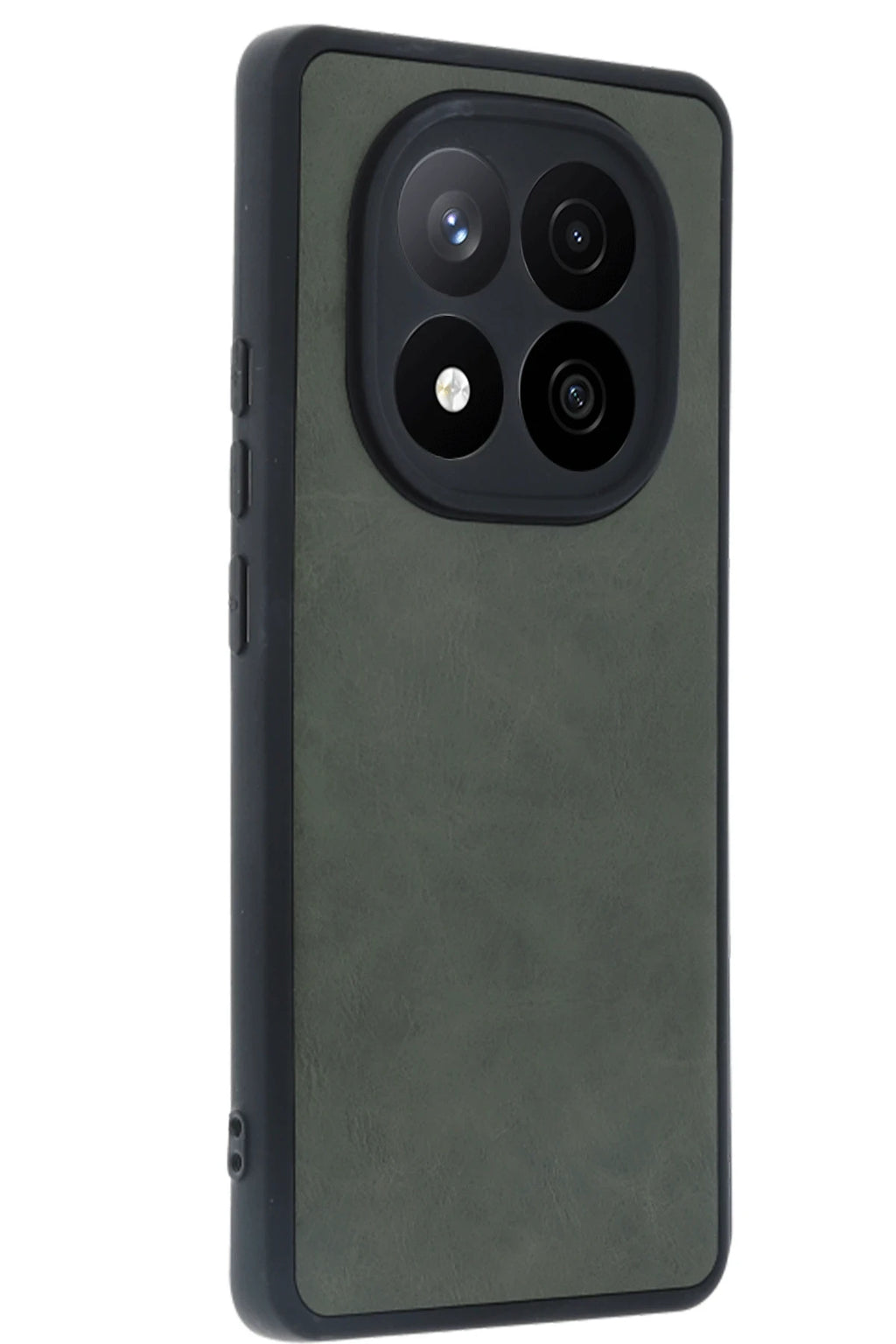 nebaktın Xiaomi Redmi Note 14 Pro 5G Kılıf Aras Deri Kapak - Koyu Yeşil 2