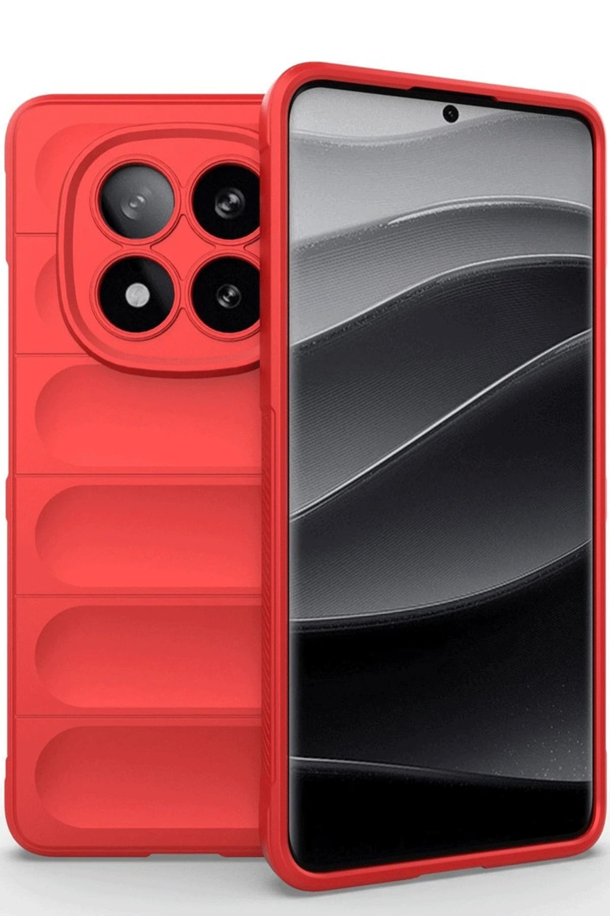 nebaktın Xiaomi Redmi Note 14 Pro 5G Kılıf Optimum Silikon - Kırmızı 1