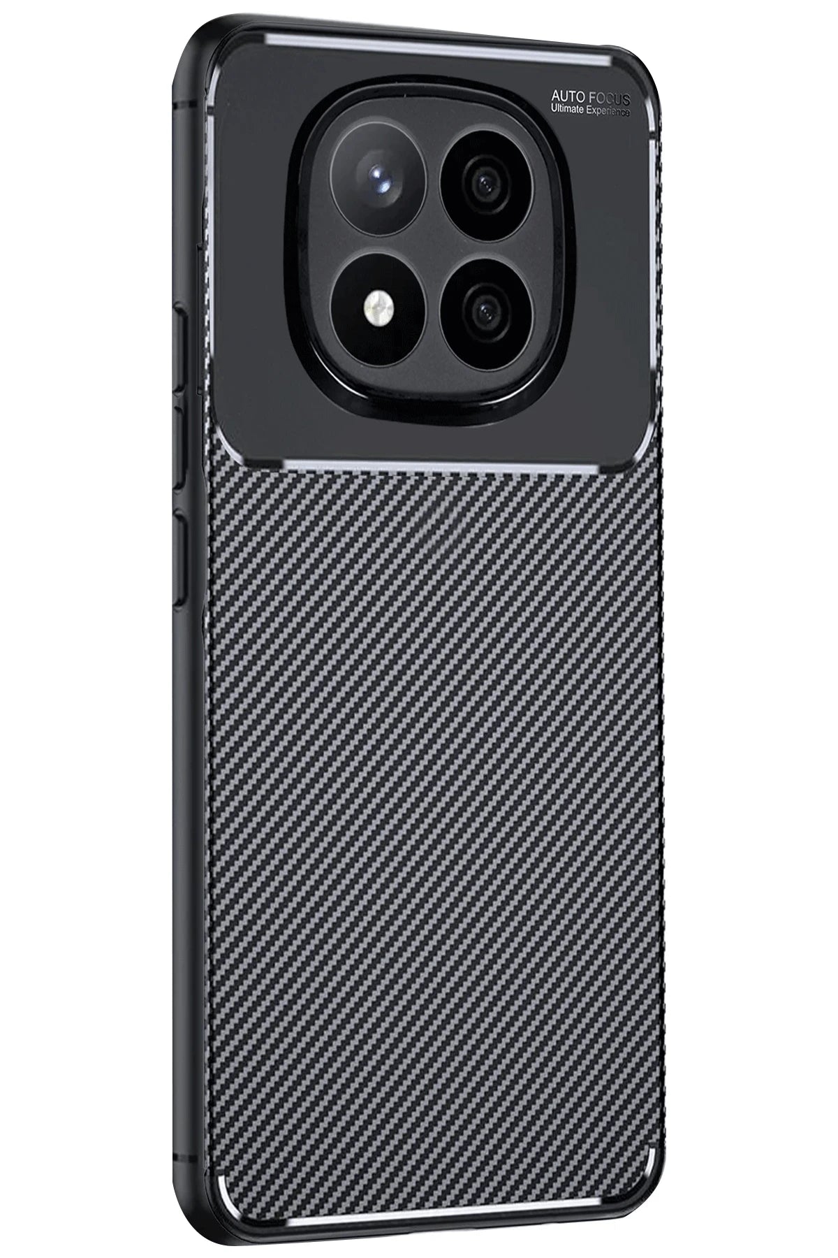 nebaktın Xiaomi Redmi Note 14 Pro Plus Kılıf Auto Focus Karbon Kapak - Siyah 2