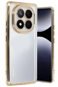nebaktın Xiaomi Redmi Note 14 Pro Plus Kılıf Razer Lensli Silikon - Gold 1