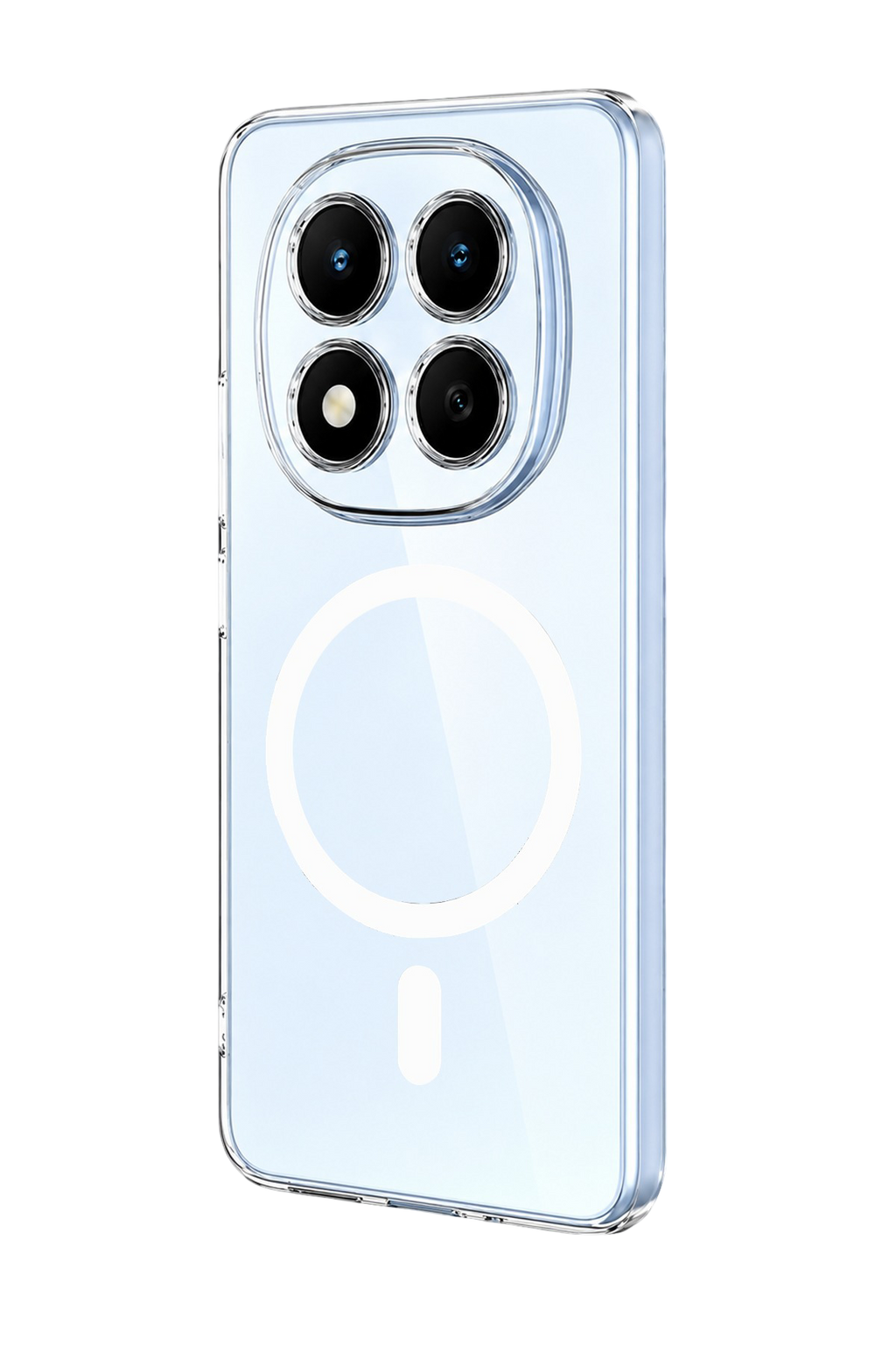 nebaktın Xiaomi Redmi Note 15 4G Combo Sert Şeffaf Magsafe Kapak - Şeffaf 3