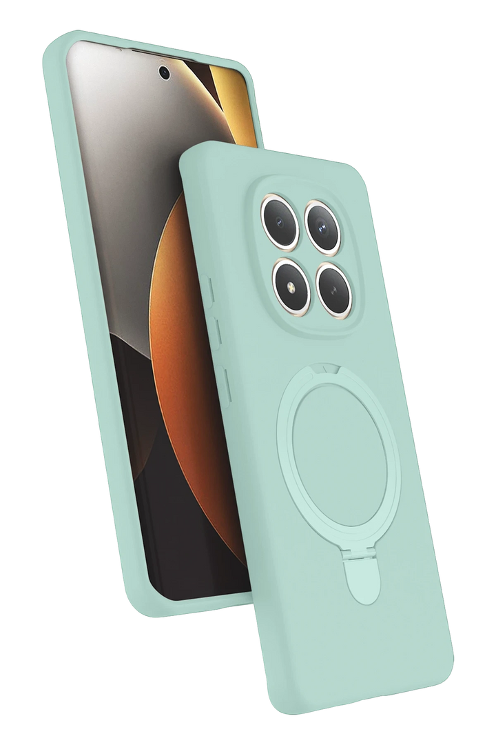 nebaktın Xiaomi Redmi Note 15 4G Regal Magsafe Standlı Kapak - Su Yeşili 1
